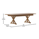 Farm Table with X Legs